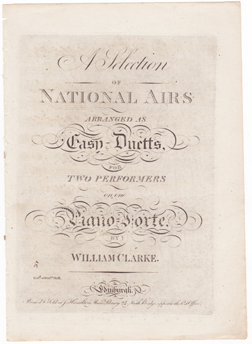 A Selection of National Airs
arranged as Easy-Duetts 